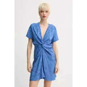 ZADIG&VOLTAIRE rochie de matase culoarea violet, mini, evazată, WWDR02420 imagine