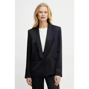 BOSS sacou culoarea albastru marin, un singur rand de nasturi, uni, 50537473 imagine