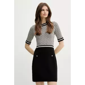 Morgan rochie RMESTEM culoarea negru, mini, evazată, RMESTEM imagine