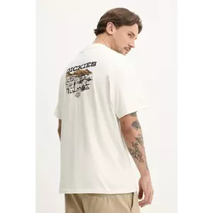 Dickies tricou din bumbac bărbați, culoarea bej, cu imprimeu, DK0A4Z8VC481 imagine