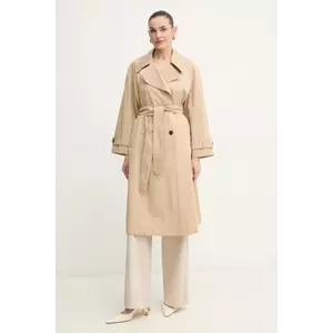 Marella trenci din bumbac GROLLA femei, culoarea bej, de tranzitie, 2513021051200 imagine