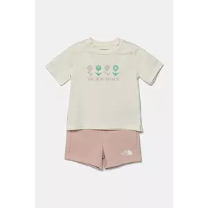The North Face compleu bebe BABY COTTON SUMMER SET- GRAPHIC culoarea bej, NF0A8BA3BQZ1 imagine