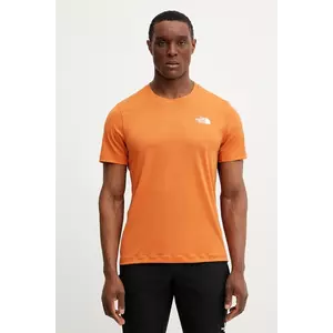 The North Face tricou sport Lightbright culoarea portocaliu, uni, NF0A825O6IG1 imagine