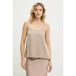 Answear Lab top femei, culoarea bej, neted imagine