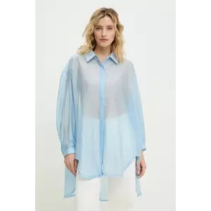 Answear Lab cămașă femei, cu guler clasic, relaxed imagine