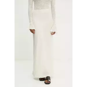 Answear Lab fustă culoarea bej, maxi, drept imagine