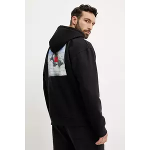 The North Face hanorac bărbați, culoarea negru, cu glugă, cu imprimeu, NF0A8BXXJK31 imagine