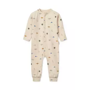 Liewood salopetă din bumbac pentru bebeluși Birk Printed Pyjamas Jumpsuit LW19856 imagine