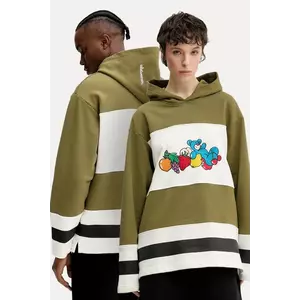 Inbetweeners hanorac de bumbac culoarea verde, cu glugă, cu imprimeu, S5TWUAHS033 imagine