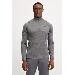 Under Armour bluză de trening Tech Textured culoarea gri, cu imprimeu, 1382797 imagine