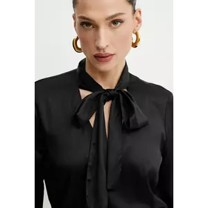 Fracomina bluză femei, culoarea negru, uni, FS25ST1001W73201 imagine