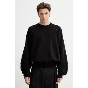 Heliot Emil hanorac de bumbac bărbați, culoarea negru, uni, SS25_M_08_062_BLK01_CO imagine