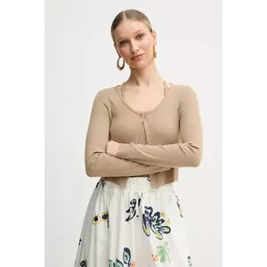 MAX&Co. cardigan femei, culoarea maro, light, 2516931014200 imagine
