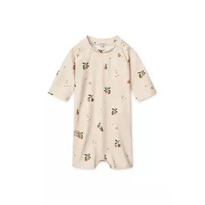 Liewood costum de baie pentru bebeluși Thor Baby Swim Jumpsuit culoarea bej, LW19672 imagine