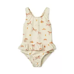 Liewood costum de baie dintr-o bucată pentru copii Amara Printed Swimsuit culoarea bej, LW19983 imagine