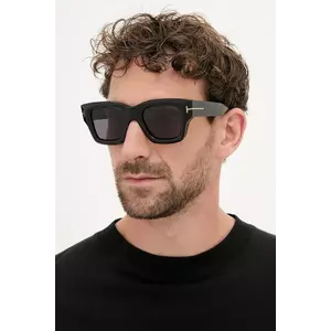 Tom Ford ochelari de soare Ilias bărbați, culoarea negru, FT1154_5001A imagine