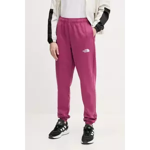 The North Face pantaloni de trening Simple Dome femei, culoarea roz, cu imprimeu, NF0A8C1Y6EO1 imagine