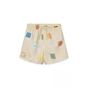 Liewood pantaloni scurți de baie copii Duke Printed Board Shorts culoarea bej, LW20068 imagine