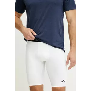 adidas Performance pantaloni scurți de antrenament Techfit culoarea alb, IW5838 imagine