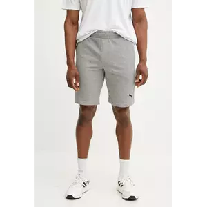 Puma pantaloni scurți bărbați, culoarea gri, melanj, 682598 imagine