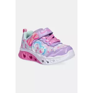 Skechers sneakers pentru copii FLUTTER HEART LIGHTS culoarea violet, 302691N imagine