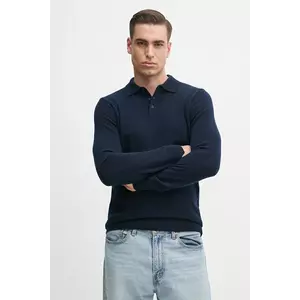 FROM FUTURE pulover de cașmir bărbați, culoarea albastru marin, light, MPP00015 imagine