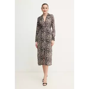 Morgan rochie culoarea bej, midi, dreaptă, RSPRING imagine