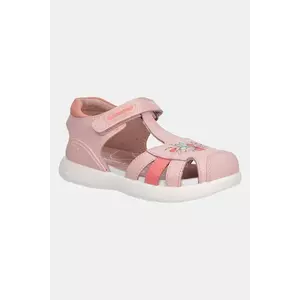 Biomecanics sandale din piele pentru copii culoarea roz, 252232 imagine