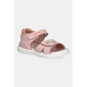 Biomecanics sandale din piele pentru copii culoarea roz, 252233 imagine