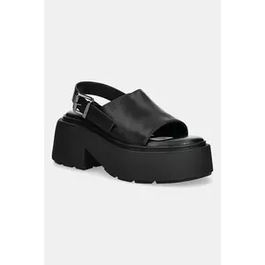 Buffalo sandale Vicious Mule Sandal femei, culoarea negru, cu platforma, 1602265-BLK imagine