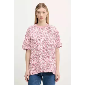 Karl Lagerfeld Jeans tricou din bumbac femei, culoarea roz, A2W17029 imagine