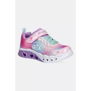 Skechers sneakers pentru copii FLUTTER HEART LIGHTS culoarea roz, 302315L imagine