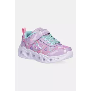 Skechers sneakers pentru copii HEART LIGHTS culoarea violet, 303257L imagine