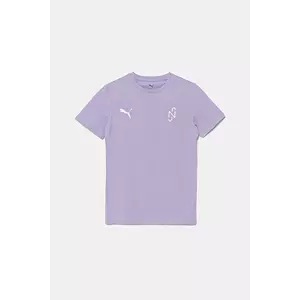 Puma tricou copii Neymar Creativity Tee culoarea violet, cu imprimeu, 660102 imagine