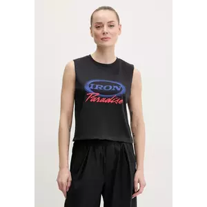 Under Armour top Project Rock culoarea negru, 1389705 imagine