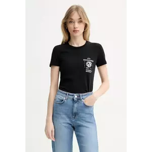 Iceberg tricou din bumbac femei, culoarea negru, F091 6318 imagine