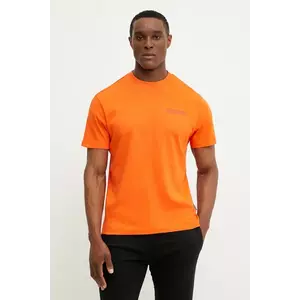 Napapijri tricou din bumbac S-Vanni bărbați, culoarea portocaliu, cu imprimeu, NP0A4IEDA001 imagine