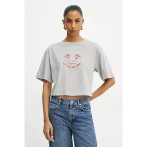 MAX&Co. tricou din bumbac femei, culoarea gri, 2516941083200 imagine