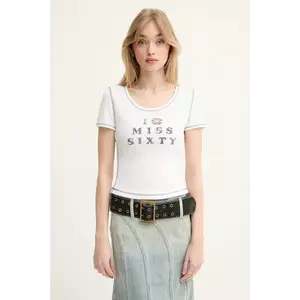 Miss Sixty tricou femei, culoarea alb, 6S1SJ50500 imagine