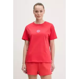 Rip Curl tricou din bumbac femei, culoarea rosu, 0EGWTE imagine