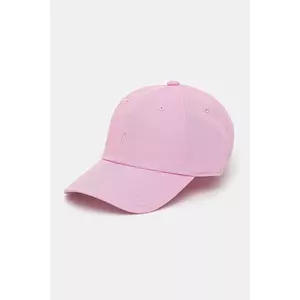 Peak Performance șapcă de baseball din bumbac culoarea violet, neted imagine