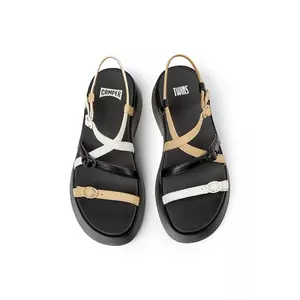 Camper sandale de piele TWS femei, culoarea negru, cu platforma, K201713-004 imagine