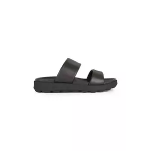 Geox papuci de piele U SPHERICA EC6 bărbați, culoarea maro, U45GWA 00085 C6006 imagine
