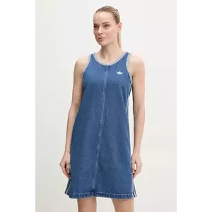 adidas Originals rochie din denim DENIM 3S DRESS mini, dreaptă, JD2580 imagine