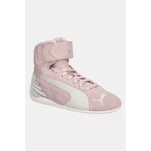 Puma sneakers din piele intoarsă Speedcat Mid culoarea roz, 400384 imagine