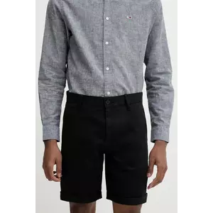 Tommy Jeans pantaloni scurti barbati, culoarea negru, DM0DM21950 imagine