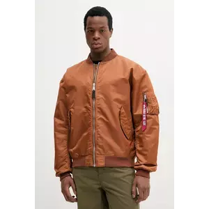 Alpha Industries geaca bomber MA-1 CS barbati, culoarea albastru marin, de tranzitie, oversize, 136136 imagine