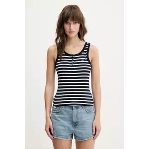 Tommy Jeans top femei, culoarea albastru marin, DW0DW19492 imagine