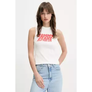Tommy Jeans top culoarea alb, DW0DW21339 imagine