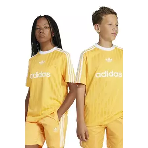 adidas Originals tricou copii culoarea portocaliu, cu imprimeu, JC7283 imagine